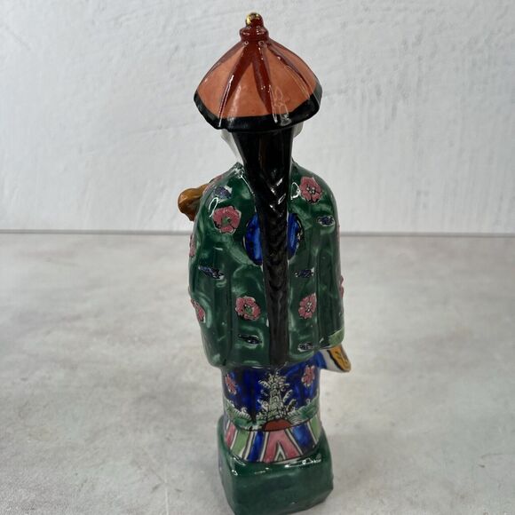 SET OF 3 VINTAGE CHINESE PORCELAIN FIGURES QING DYNASTY EMPERORS 9” - Picture 8 of 16